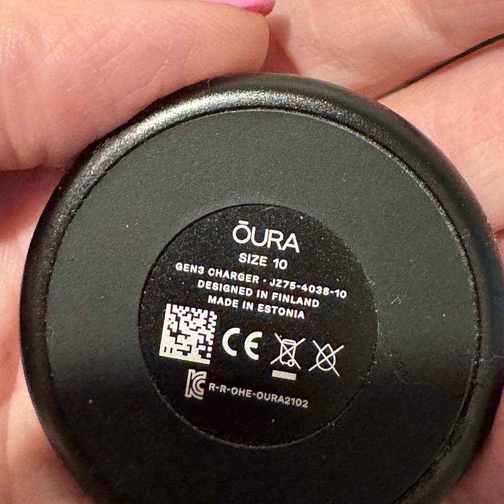 Oura GEN 3 Heritage ring black size 10 like new - Picture 2 of 3